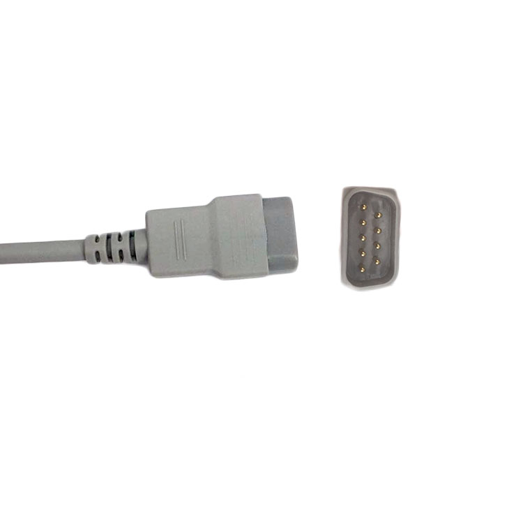 DB9 One Piece 5 Leads EKG ECG Patient Cables 9 Pin TPU AHA IEC ECG Cable