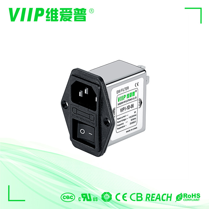 Commercial Inline IEC EMI Filter 10A For Test Measurement Equipment
