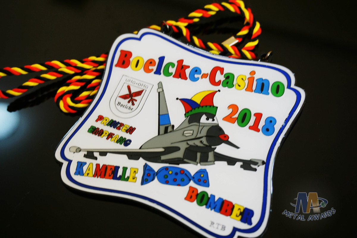 Bespoke Carnivalorden Logo Metal Award Medals Soft Enamel With Epoxy On It And Cord