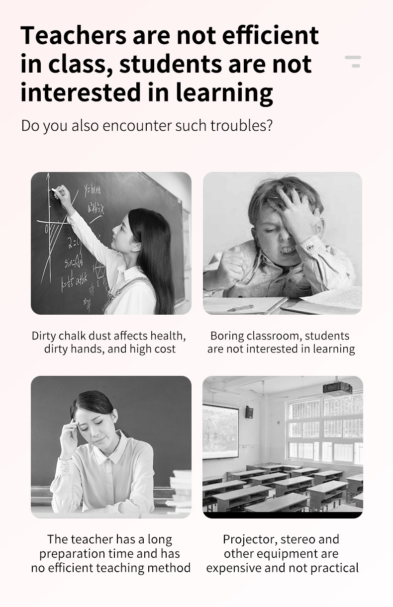 Smooth Handwriting Interactive Electronic Whiteboard Touch All In One Multimedia