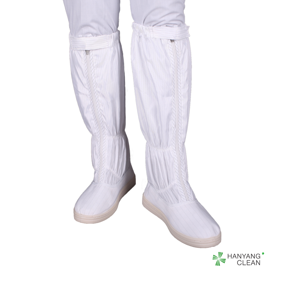 Unisex autoclavable cleanroom ESD safety boots Work anti static canvas booties