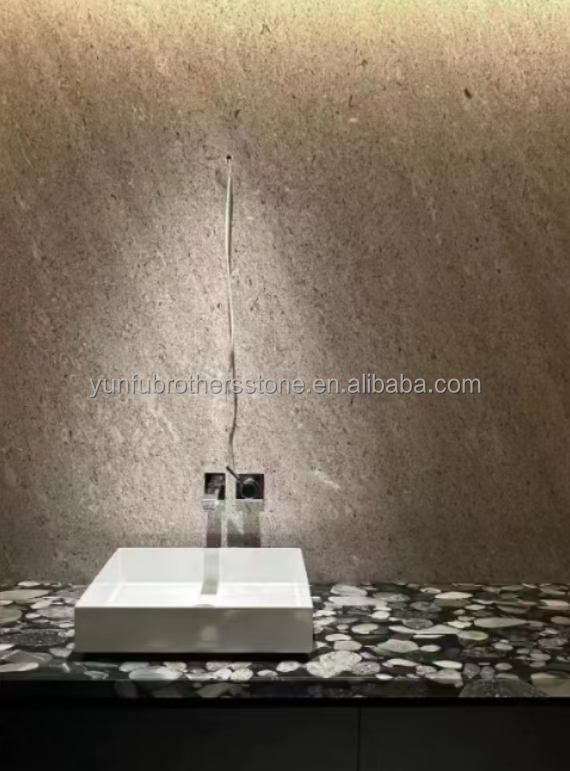 Italian Kwong Grey Marble Modern Slab Hotel Bathroom Wall Panels Polished Floor Tile