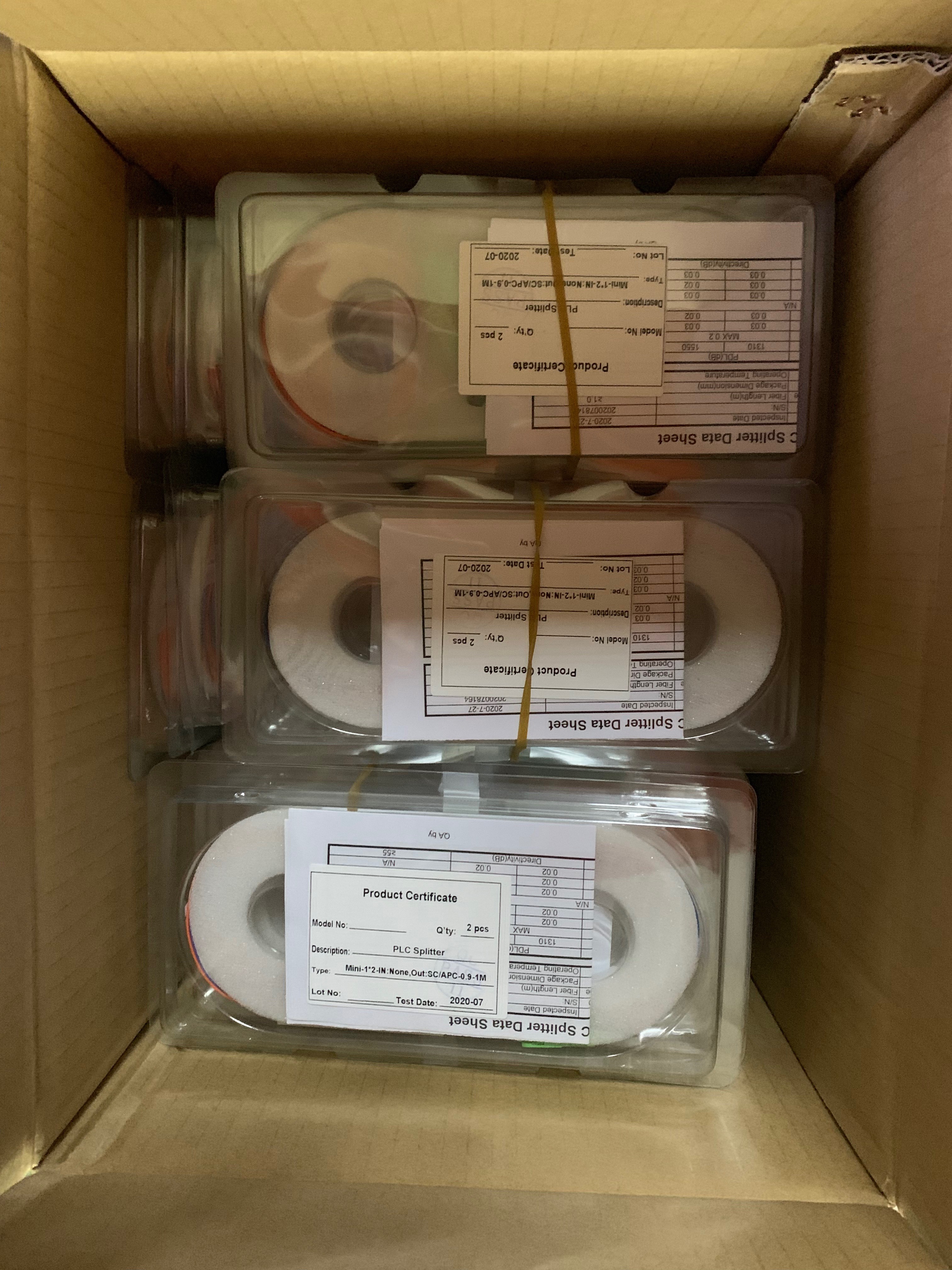 UPC Fiber Optic Splitter Steel tube package