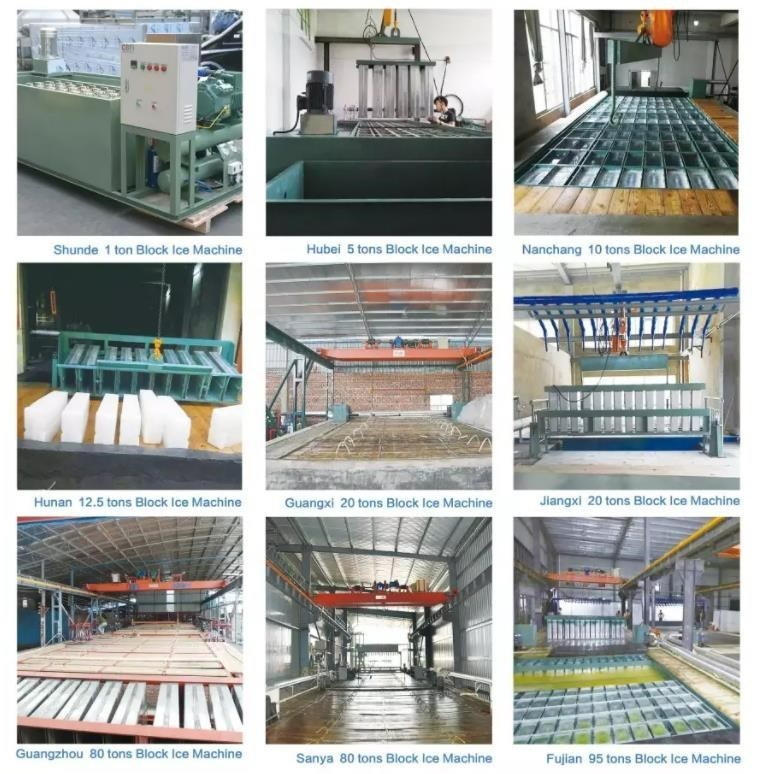 2 Ton Direct Cooling Block Ice Machine Automatic Free Spare Parts