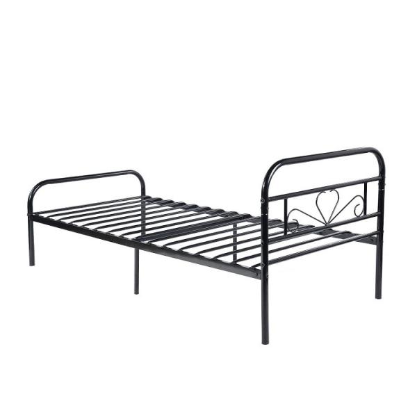 Sturdy Cast Iron Black Metal Platform Bed Vintage Headboard For Bedroom