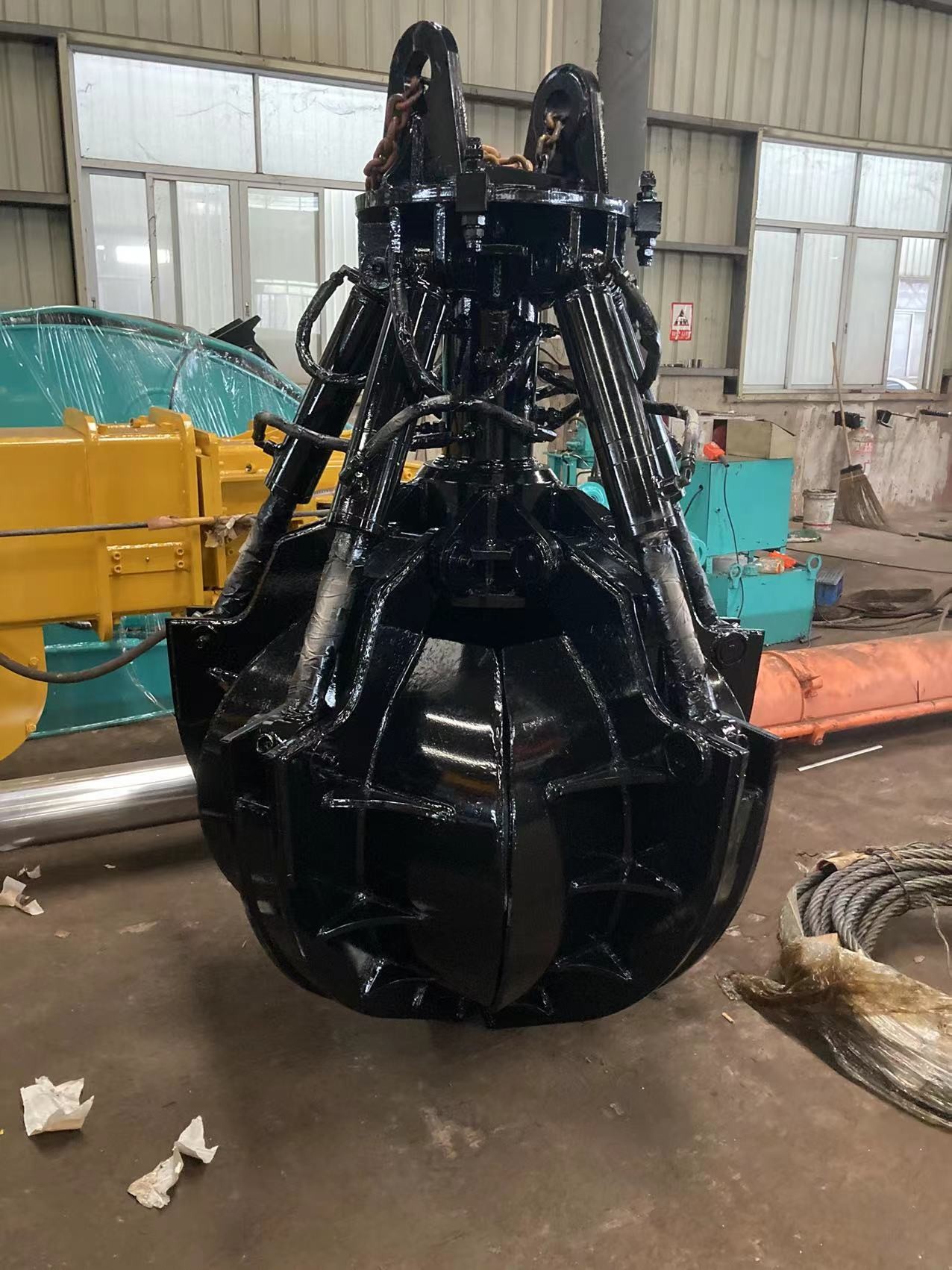 Customized Electro Hydraulic Orange Peel Grab For 15 Ton Excavator