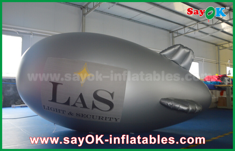 PVC 5m Inflatable Helium Balloon Airplane Zeppelin for Promotional