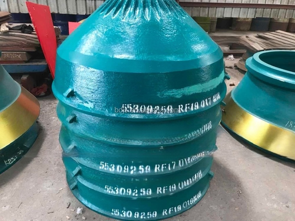 High Manganese Steel Mining Symons Cone Crusher Spare Parts HP300 HP400 HP500 Bowl Liner Mantle and Concave