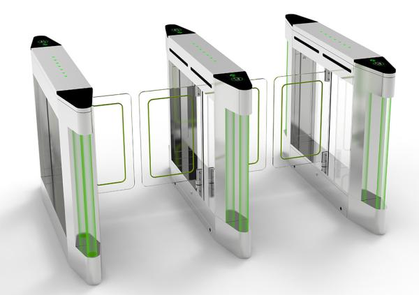 High Speed Pedestrian Facial Recognition System Fast Speed Turnstile Gate