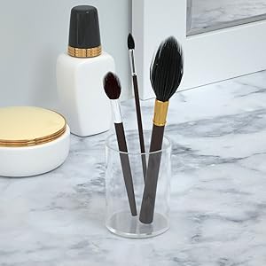 acrylic makeup brush holder