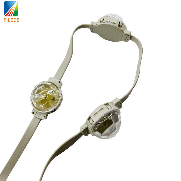 50mm Ip67 LED Point Light , Pixel Rgb Light With Diamond PC Cover