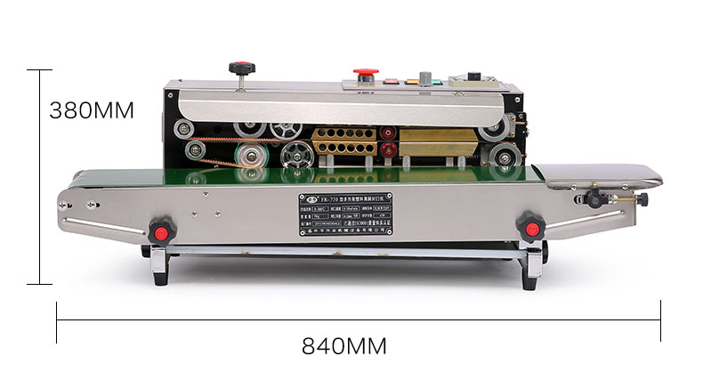 Electric Driven DUOQI FR-770SS Stainless Steel Heat Sealing Machine for Packaging Film