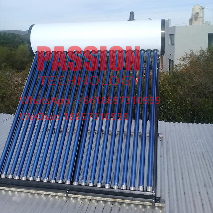 Enamal White Outer Tank Solar Water Heater 304 Stainless Steel Solar Collector