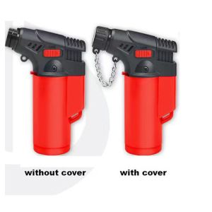 Flint Function Adjustable Windproof Butane Gas Micro Jet Torch Cigar Lighter for