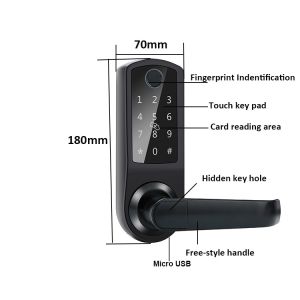 Fingerprint Electronic Keypad Main Door Lock Digital Lock App