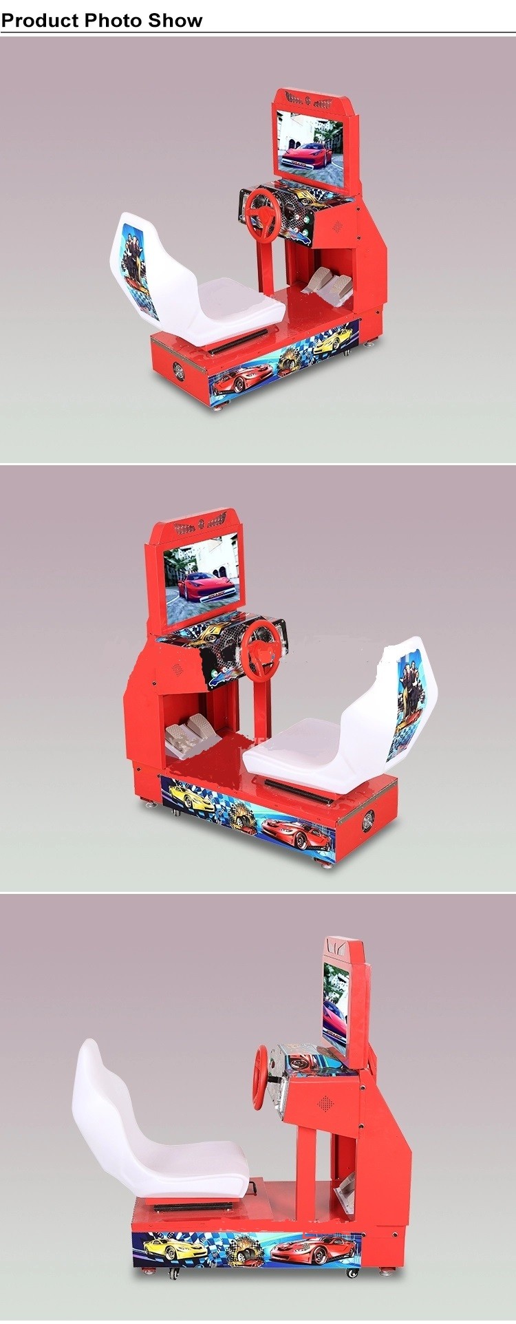Fair Simulator Racing Car Kids Arcade Machine Outrun 1 Player Metal Cabinet Type