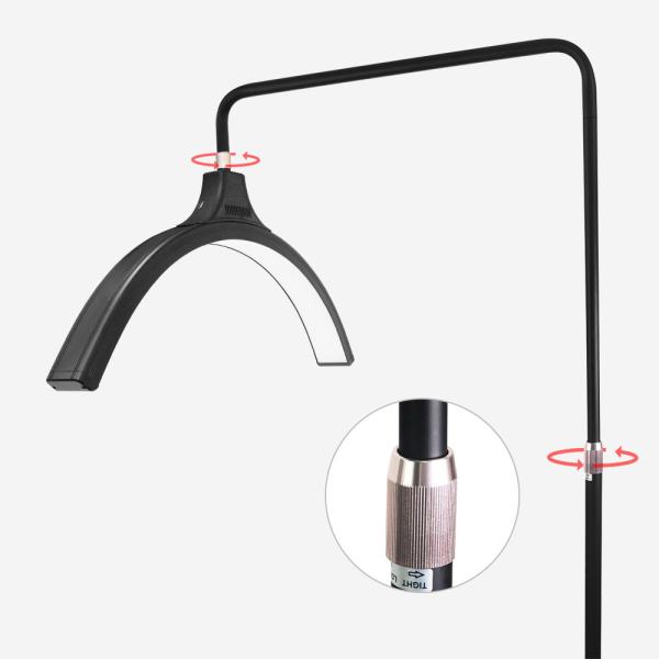Salon Fill Cct Mode Moon Lash Lamp 3200k 6500k Led Makeup Lighting Ac Power For