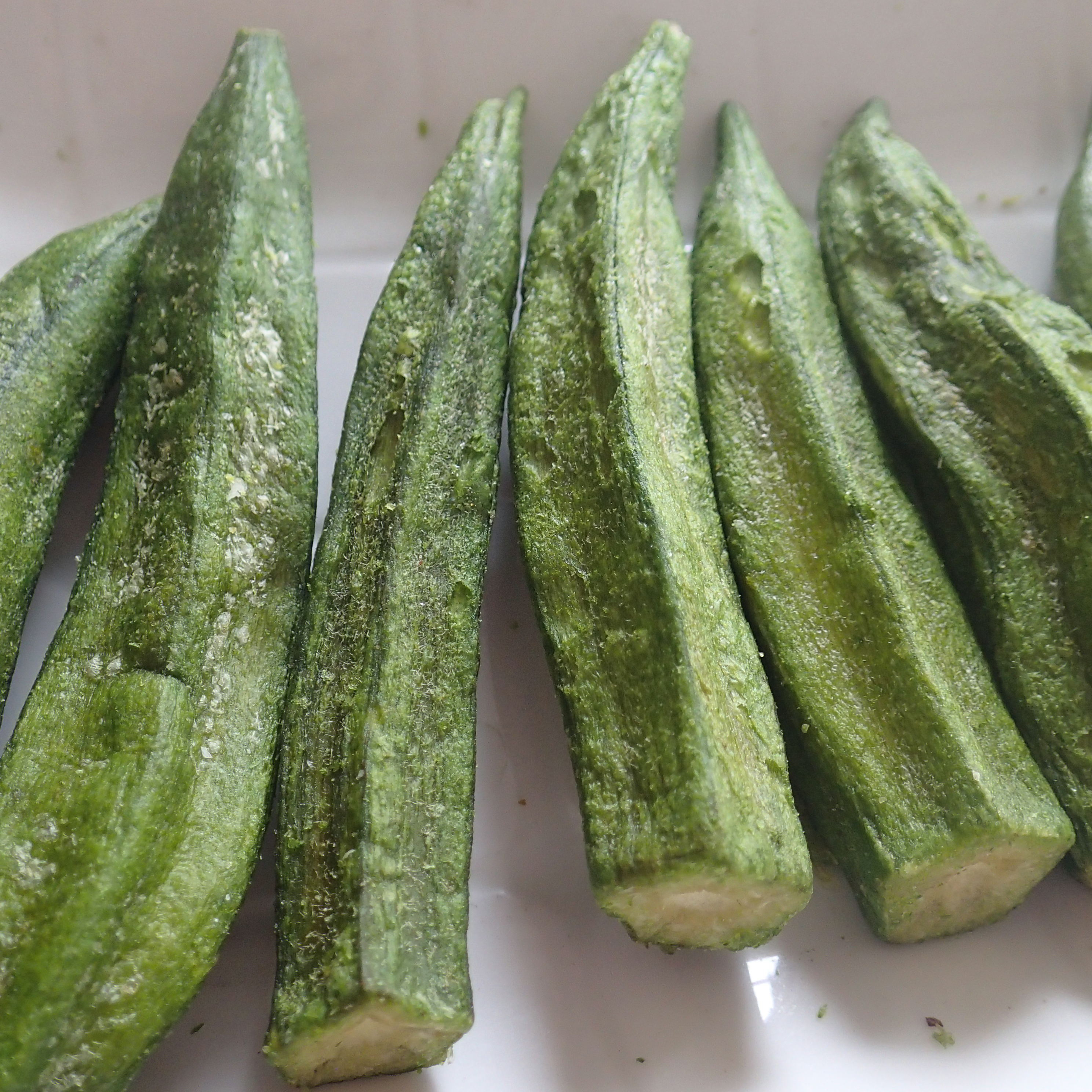 healthy picnic snack vacuum fried okra dried vegetable snacks vf okra