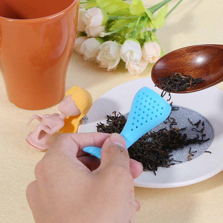 amazon top seller 2018 coffee filter online shopping Design coffee filter Silicone Mermaid Tea Infuser