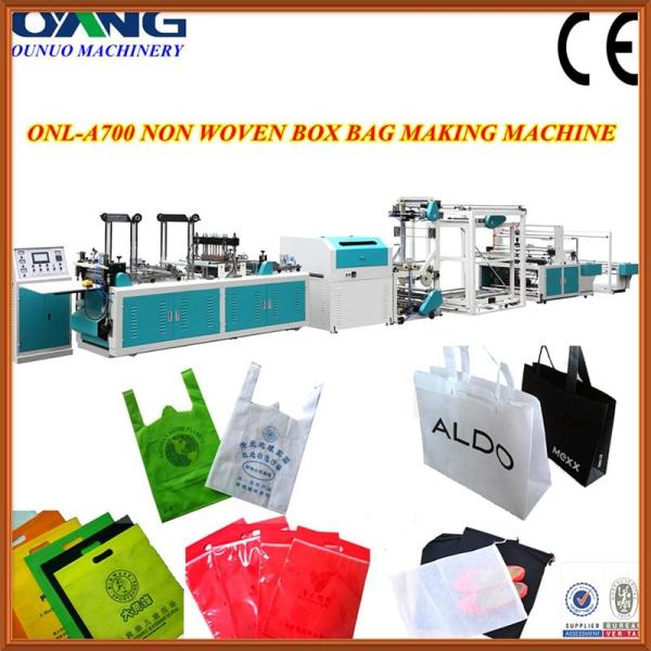Quality PLC automatic t-shirt bag making machine with auto pneumatic punching device for sale