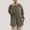 Oversize Women Hoodies Solid Color Relaxed Hoodie Custom Logo Fashionable Ladies