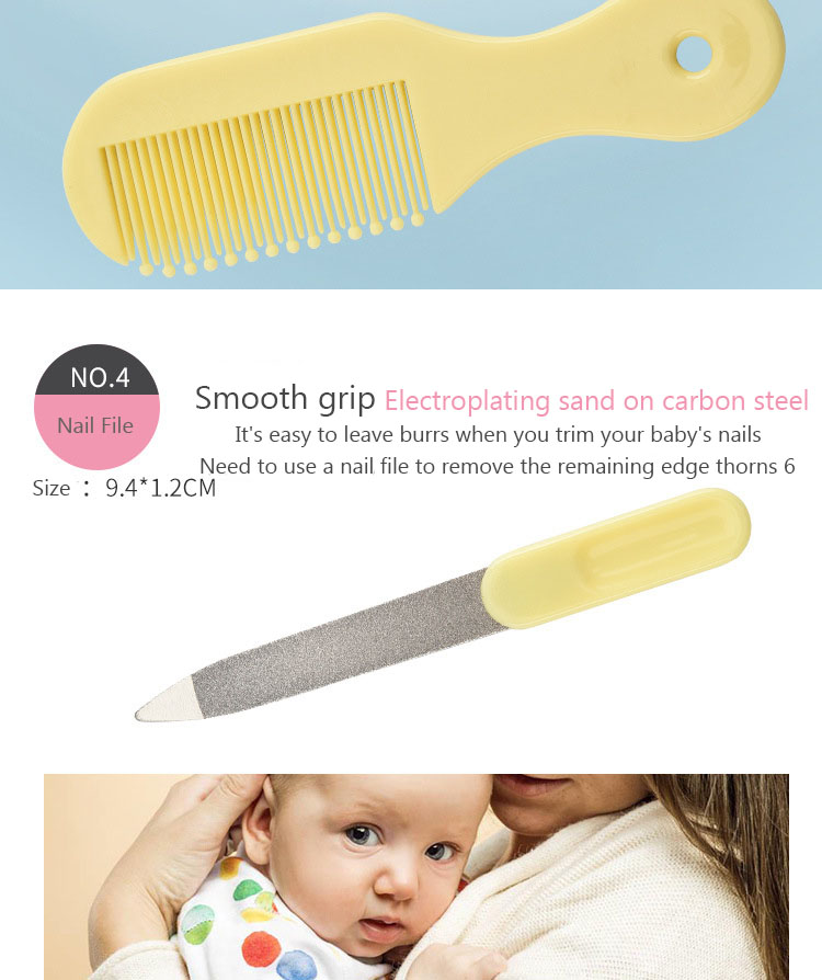 Wholesale Portable EVA Baby Care Kit For Newbron Nail Trimmer Hair Brush Thermometer Kit Baby Care Set