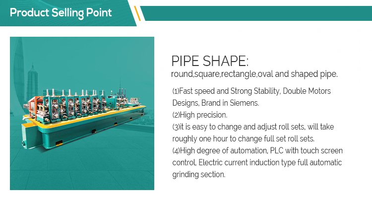 Square Carbon Steel Pipe Making Machine High Frequency