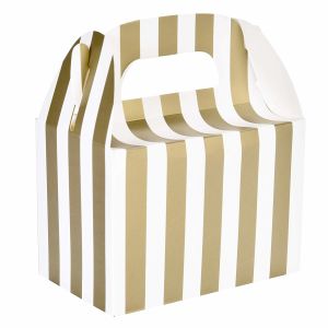 Elegant Pattern With Handle For Candy And Cake Cardboard Storage Boxes