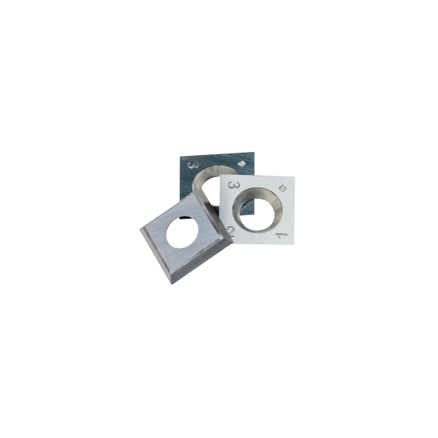 Fengke 15x15x 2.5mm Indexable Carbide Inserts With Four Factory Sharp Edges ,10 Pack