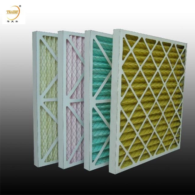 G4 F5 F6 F7 F8 F9 H13 H14 Mini Pleated Panel Activated Carbon Filter For Home Air Conditioning