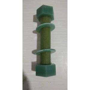 China Aging Resistance FRP Hex Head Bolts Metric Thread Smooth Surface on sale