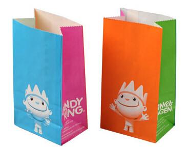 Sharp bottom food bag, v-shape bottom food bag,Flat Bottom Food Paper Bread Bag