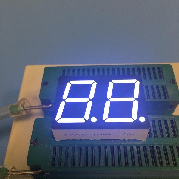 Quality White 0.8" Dual Digit 7 Segment LED Display Common Anode For Instrument Panel for sale