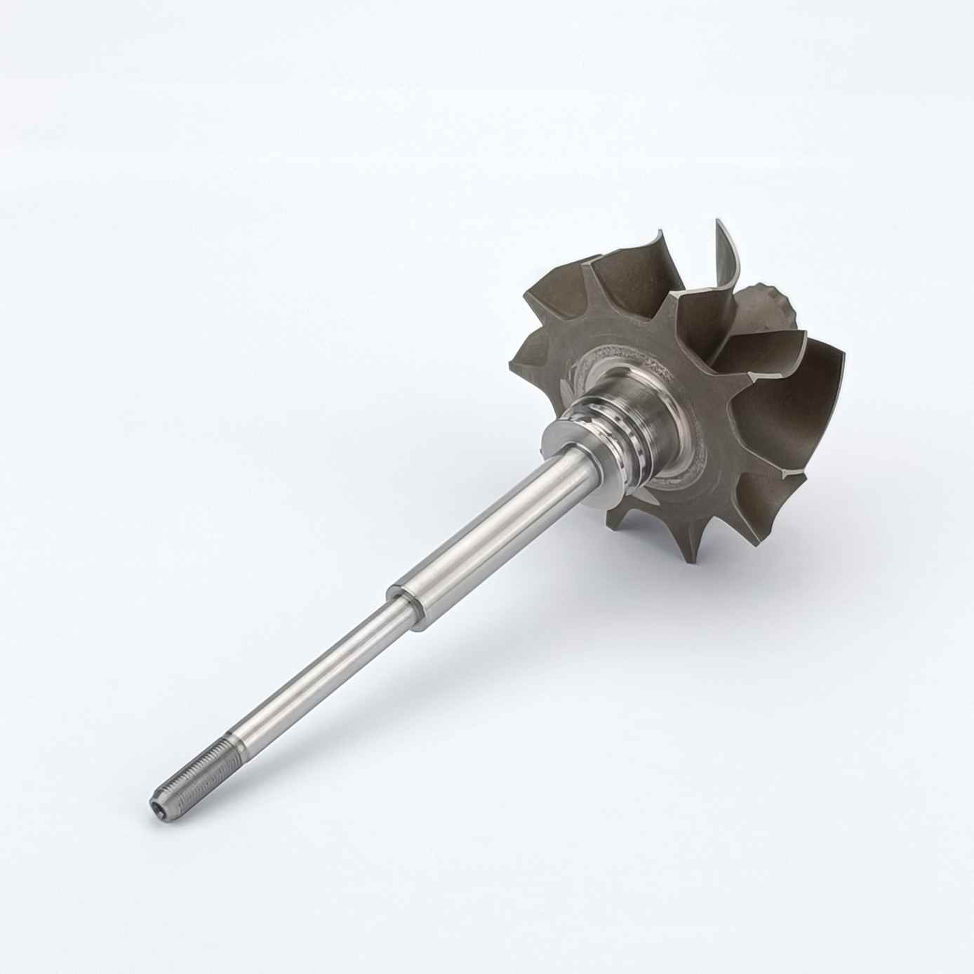 MS-TECH Turbo RHF5H BiggerLonger Turbine Wheel Shaft Ind 53 Mm Exd 48.1mm Blades5+5 For Turbo Upgrades
