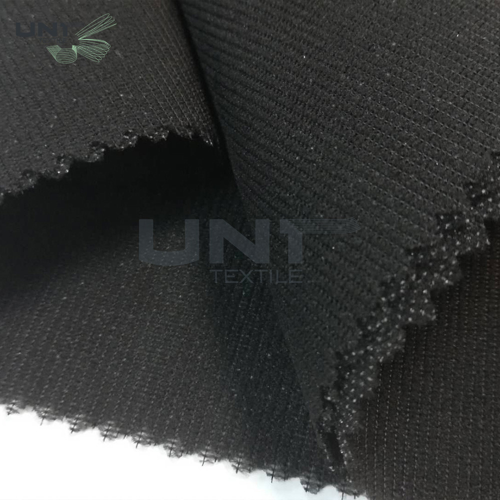 100% Polyester Mesh New Warp Knit Woven Fusible Interlining Fabric For Suit Uniform Clothing