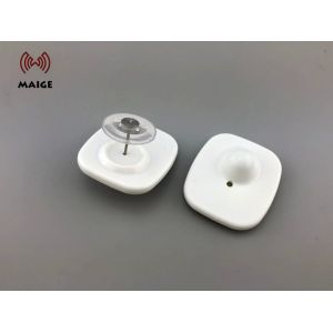 China Mini Square Hard Tag Rf Eas Tags For Retail Store Checkpoint Security System on sale