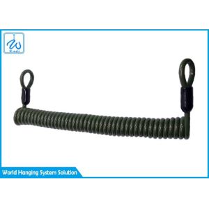 China Custom Coating PVC Extension Spring Safety Cable / Multi Tool Lanyard on sale