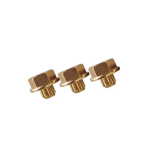 Electrophoresis Gold Aluminum Rivets For Vehicle Hub Decorative Nail Fasteners