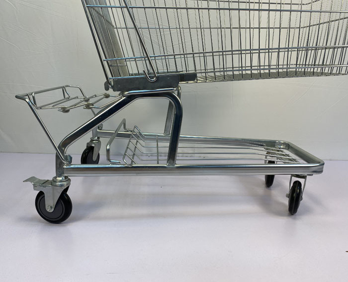 240L Convenience Store Grocery Carts Metal Durable German type Steel Shopping Cart