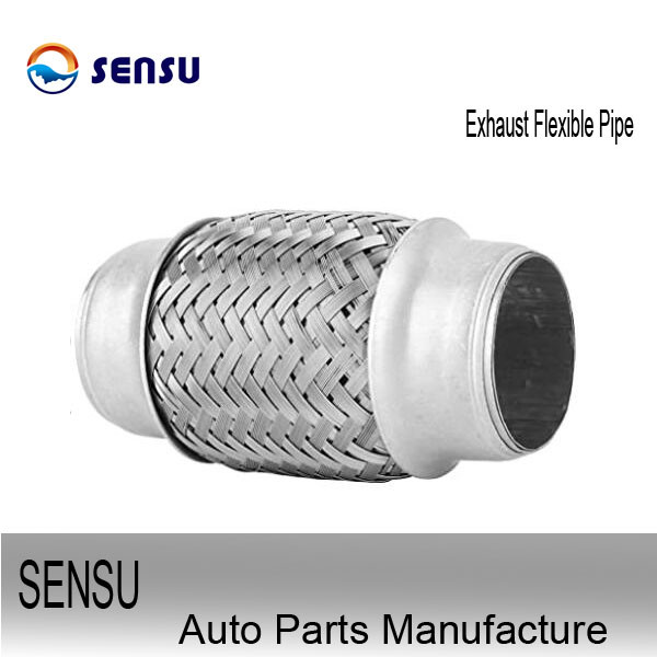 rustproof 45mm Flexible Exhaust Pipe Wire braid Flexible Automotive Exhaust Pipe