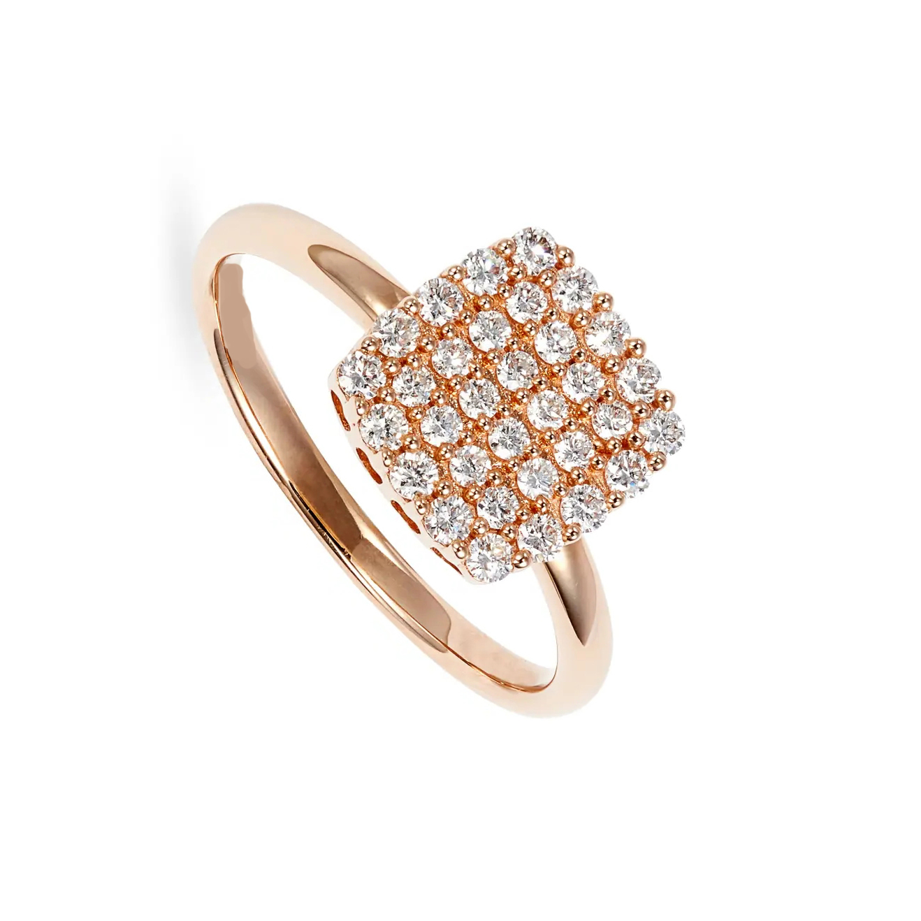 2024 Rings Brazilian Pave White CZ Silver Ring for Fine Jewellery Fashion Accessories