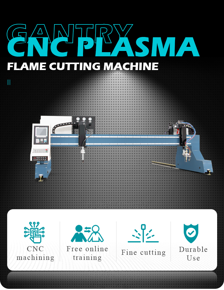 Industrial CNC Plasma Cutting Machines Single Phase HYD Disassemble Gantry With Flame F2300B