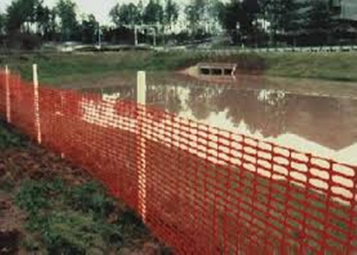 60g/m2 - 400g/m2 Orange Plastic Snow , Orange Safety Fence For Road Barrier