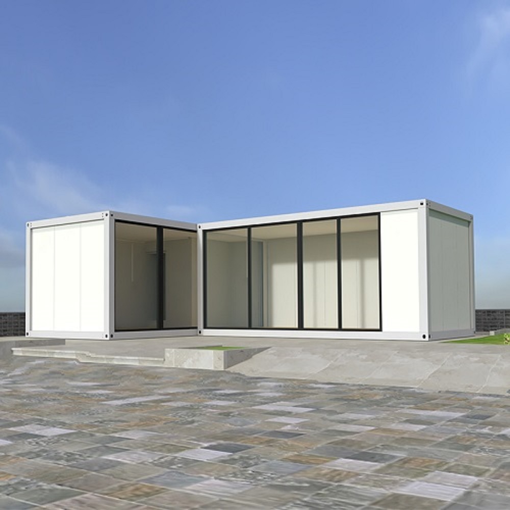 Galvanized Light Steel Frame 20ft Expandable Modular Homes With PVC Sliding Window