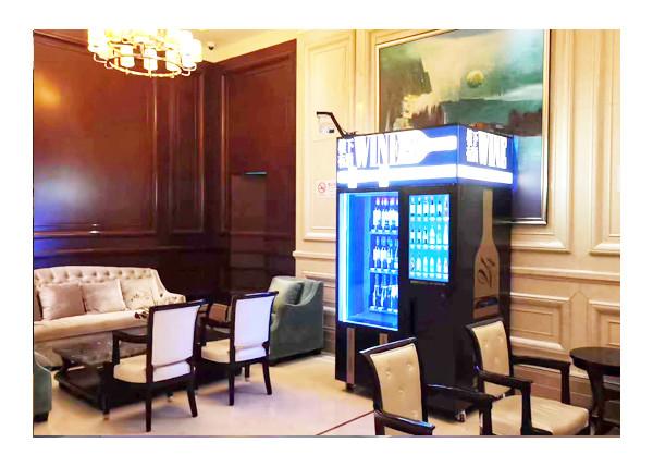 Huge Variety Adjustable Channel Wine Vending Machine With Elevator , Remote