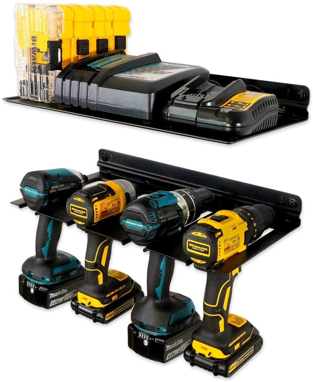 Garage Power Tools Organizer Cordless Electric Drills Storage Rack Acceptable OEM