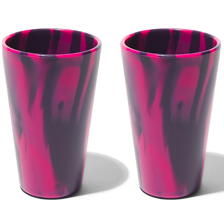 Straight Up Custom Silipint Cups Outdoor Sili Pint Glass OEM ODM