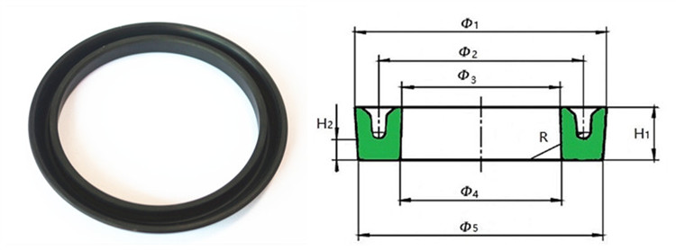 EPDM NBR Silicone Rubber Piston Seal for Multi-Gau Polyurethane Hydraulic Oil Seal Kit