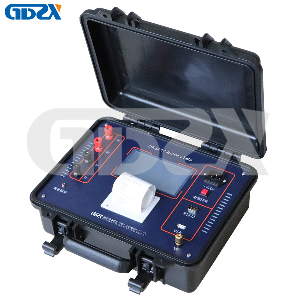  ZXR-5A Portable Yellow AC1.5kV 50Hz DC 5A Transformer Winding Resistance Tester Fast Test Manufactures