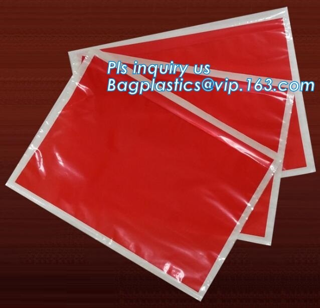 PP film 178*140mm invoice enclosed packing list envelopes, DHL Shipping pockets for waybill, A4 size plastic packing lis